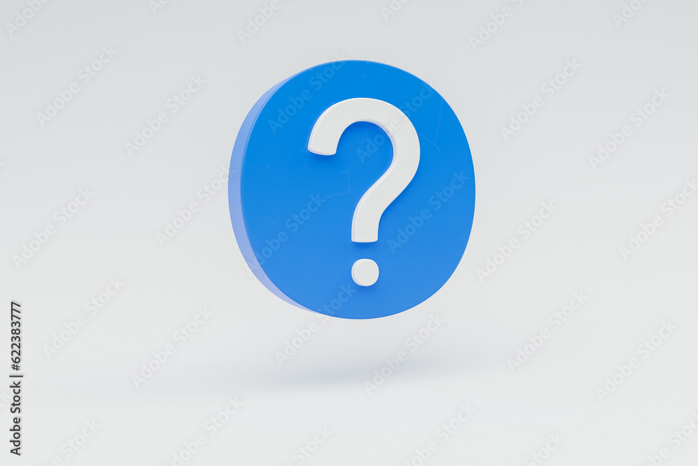 floating web icon symbol question mark on colorfull infinite background; https domain secure encryption concept; 3d illustration floating web icon symbol question mark on colorfull infinite background; https domain secure encryption concept; 3d illustration
