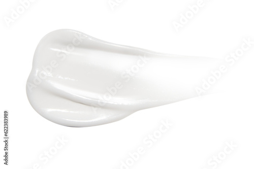A smear of cream on a blank background. PNG
