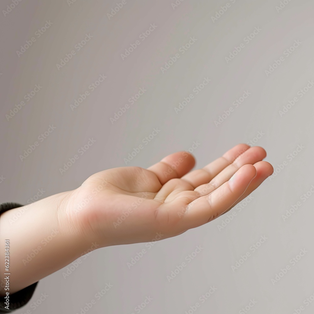 AI generated illustration of A close up image of a hand reaching out AI generated illustration of A close up image of a hand reaching out