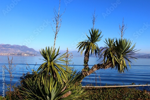 Italy: Beautiful Glimpse of Maggiore Lake.