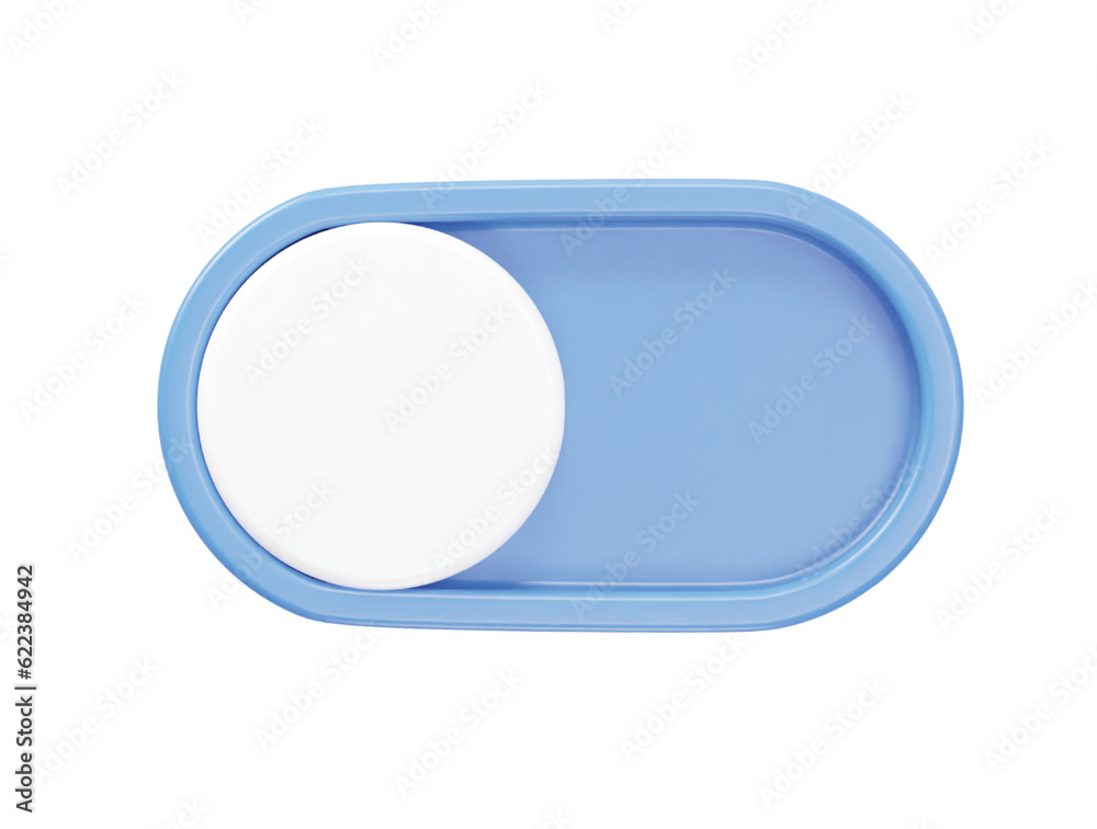 Switch icon 3d render vector illustration transparent