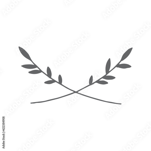 Logo element, clipart, nature, outline, tattoo, handdrawn, drawing