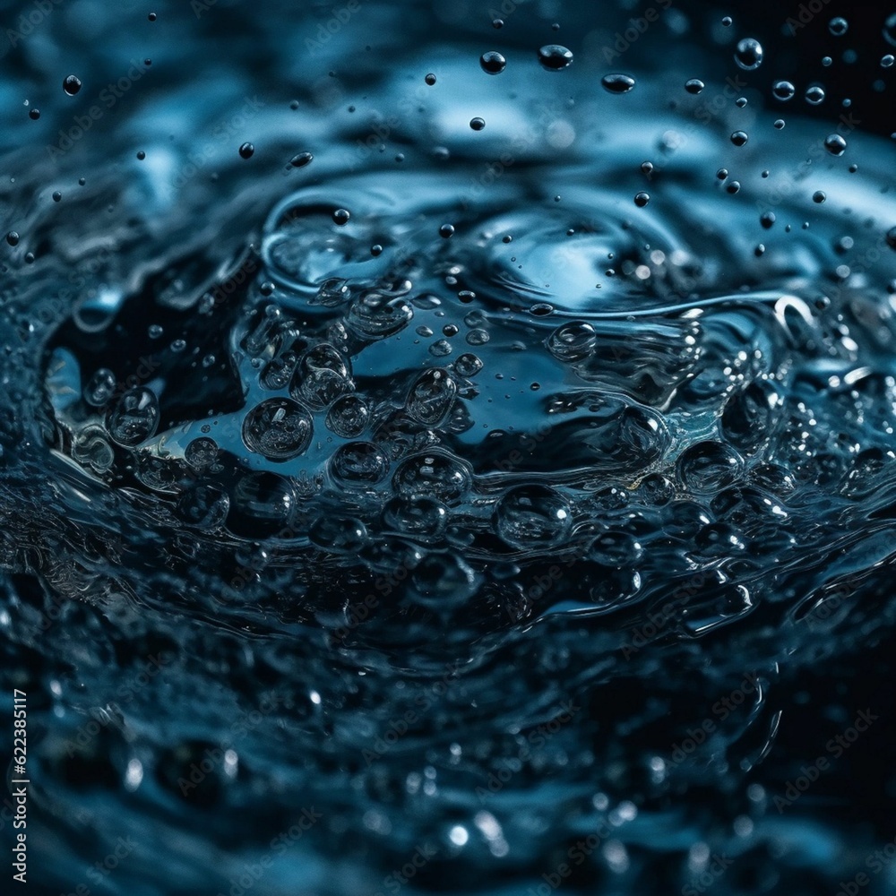 AI generated illustration of A water splash