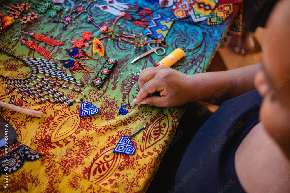 Fototapeta premium Artesana Indígena, kane