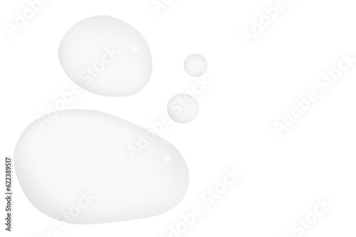 Smear, drop, clear gel, serum clear on blank background. PNG