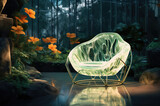 Glass chair design for a Green House
