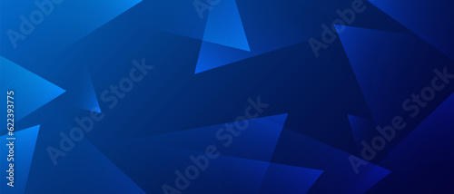 Abstract minimal background with blue gradient. modern triangular textured background for banners and business templates
