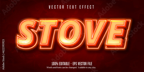 Editable Text Effect, Neon Lights Text Style