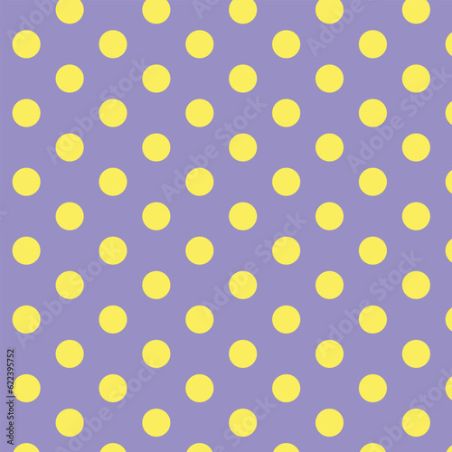 abstract geometric yellow polka dot pattern with purple background.