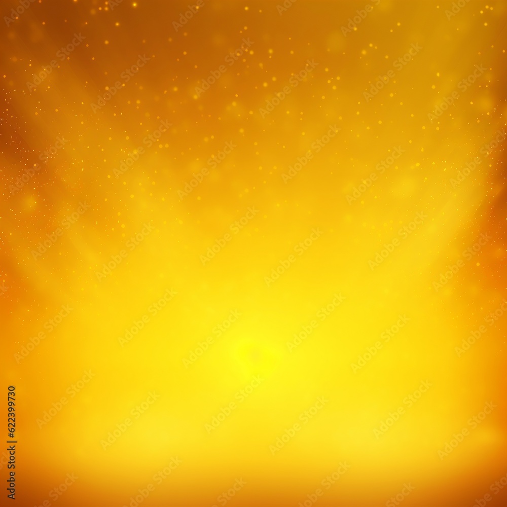 Yellow bright abstract background with glow effect, bokeh, gradient. AI generated