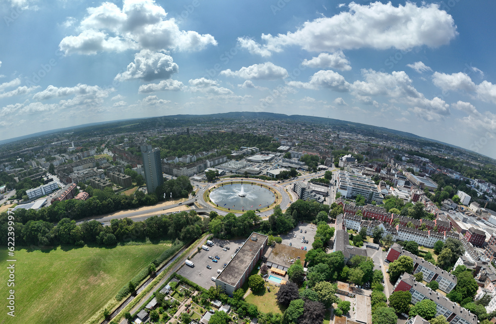 Panoramaluftbild Aachen Europaplatz Aerial Europa Panorama