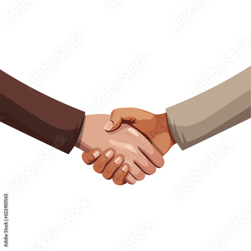 Business partners handshake.Vector illustration