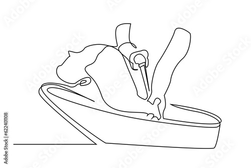 woman barber shop hair wash beauty service line art