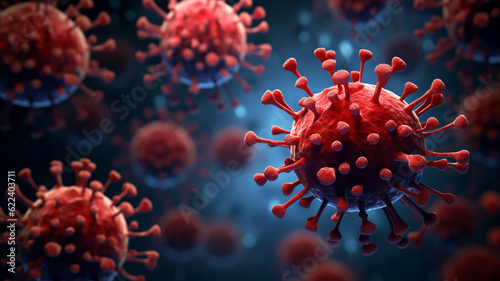 Macro photo of virus and pathogen  © AhmadSoleh