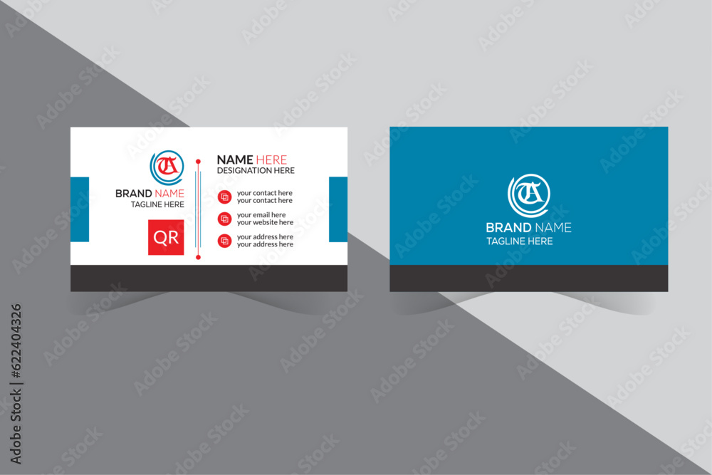 Modern business card design and visual identity Modern business card design and visual identity