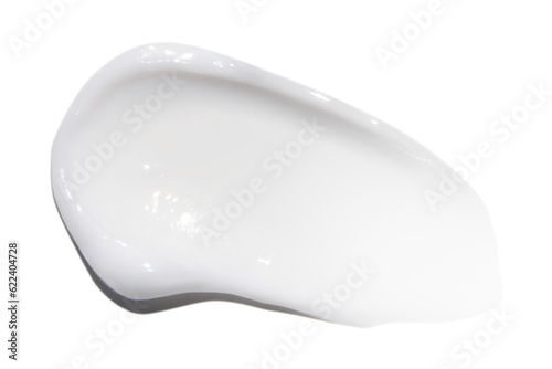 A smear of cream on a blank background. PNG