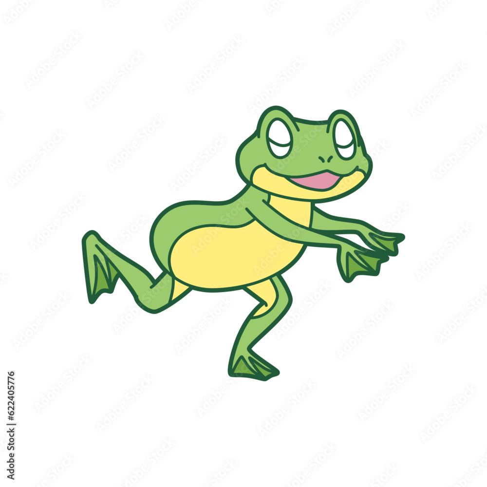 踊っているカエル カラー 踊っているカエル カラー