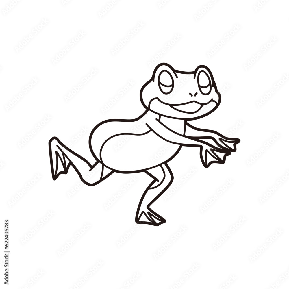 踊っているカエル ぬりえ 踊っているカエル ぬりえ