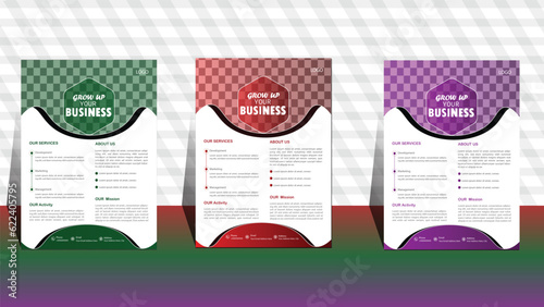 design template for business. modern business template. professional flyer design. corporate business flyer .digital marketing flyer. flyer in A4 stock vector. business flyer design
