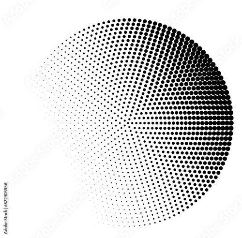 Circle half tone background.