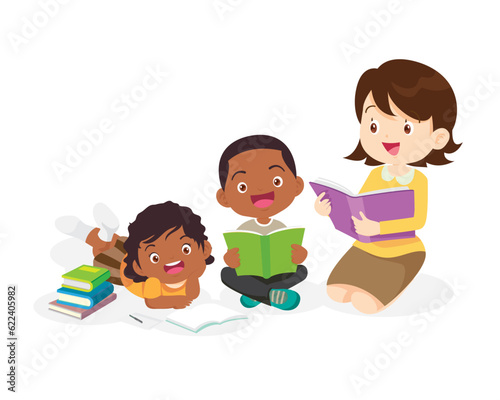 Student reading book concept 028