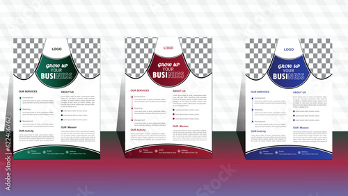 modern business template. professional flyer design. corporate business flyer .digital marketing flyer. flyer in A4 stock vector. business flyer design.