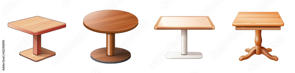 Table clipart collection, vector, icons isolated on transparent background Table clipart collection, vector, icons isolated on transparent background