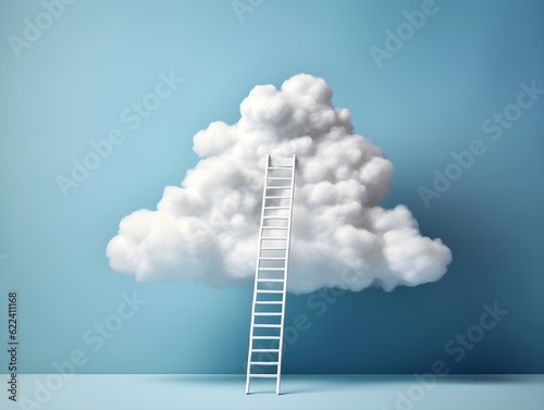 Aufstieg in die Wolken: Eine Leiter zum Höheren und Unerreichbaren