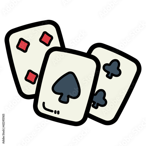 card filled outline icon style