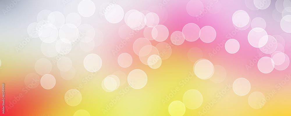 colorful abstract background with bokeh