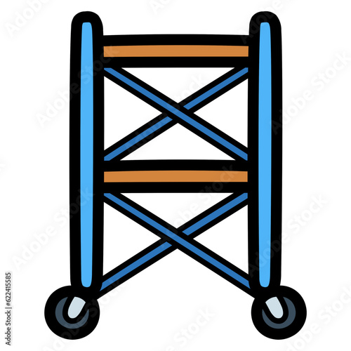 scaffolding filled outline icon style