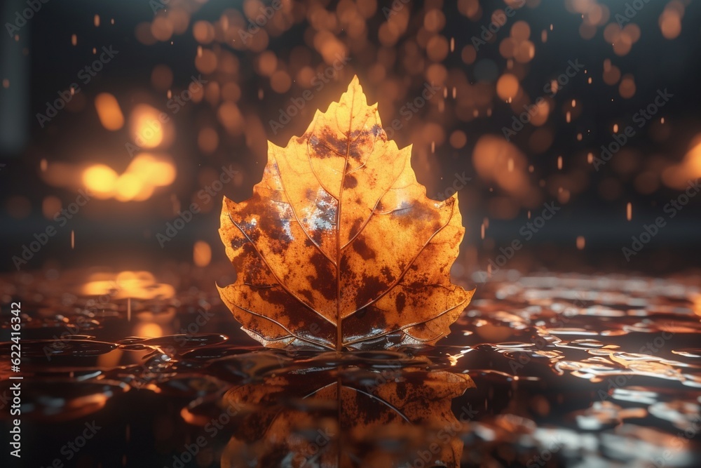 fire leaf, Generative AI