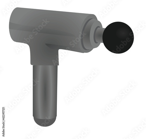 Grey at home massager. vector