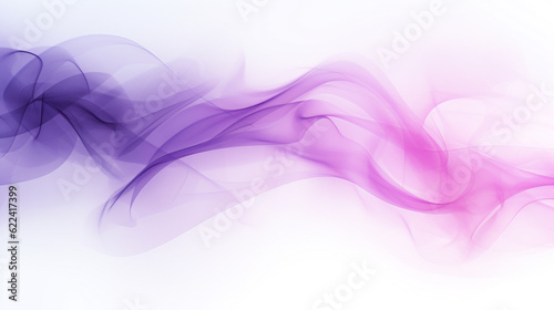 Abstract background of purple smoke on white background