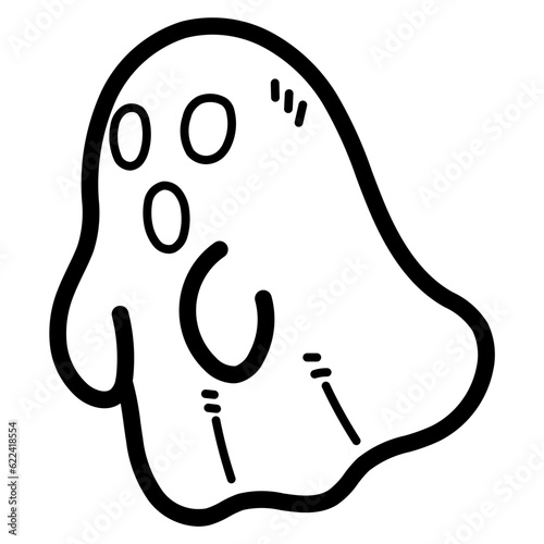 ghost line icon style