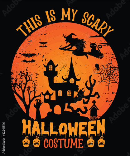 Halloween T-Shirt Halloween Vampire| Costume T-Shirt Funny Halloween Party T-Shirt | Halloween T-Shirt Design