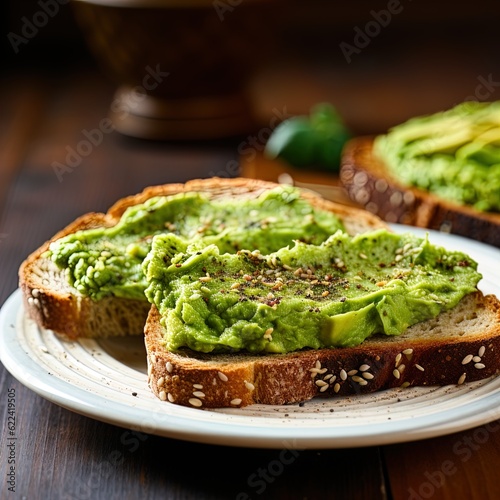 A nutritious vegan meal of avocado toast. Great for articles on health, fitness, veganism, nutrition, breakfast, cooking nd more. 