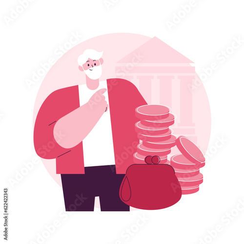 Retirement preparation abstract concept vector illustration. Retirement saving planning, financial savings of retirees, pension psychological preparation, get ready for resign abstract metaphor.