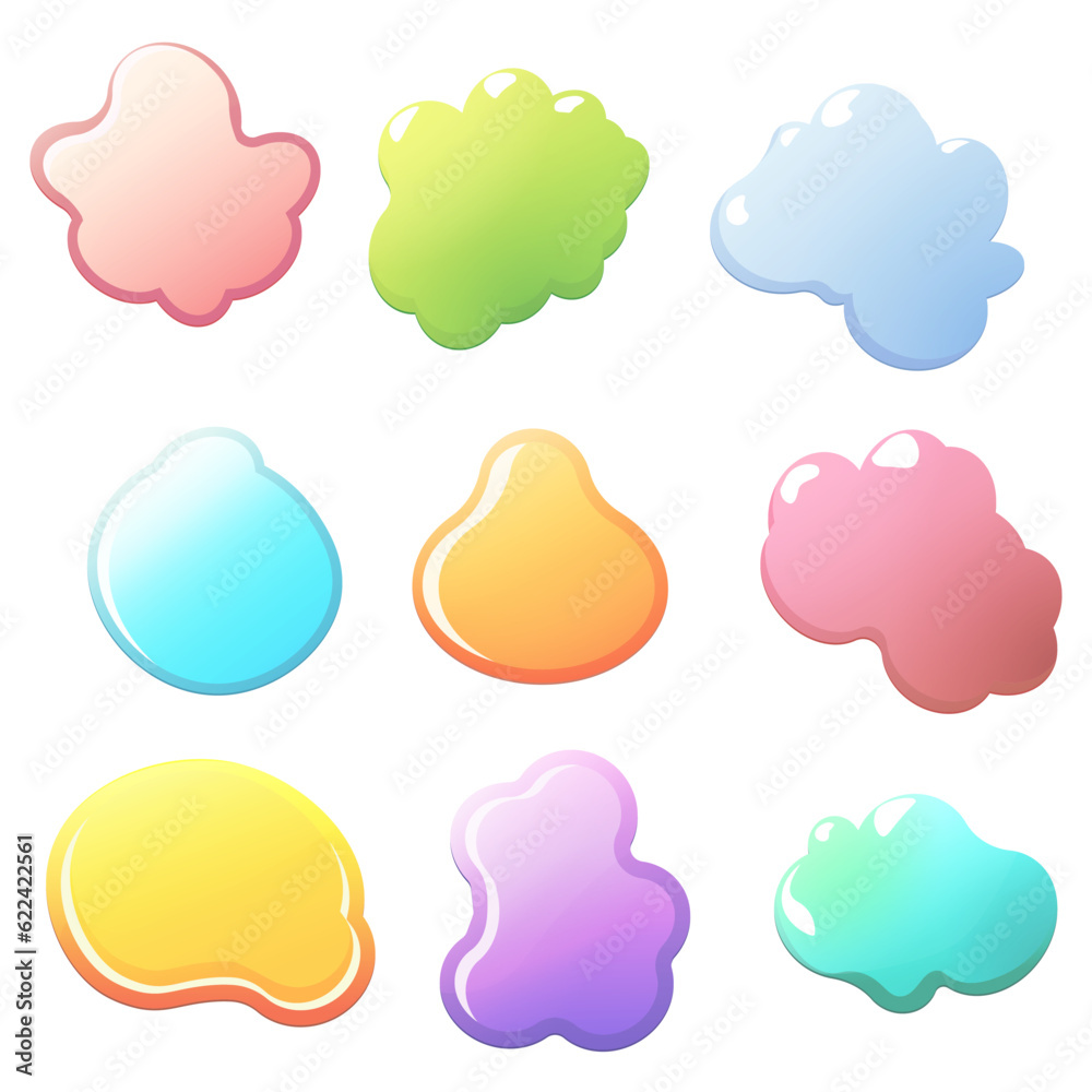 Fluid graphic shape element design vector background or liquid gradient abstract geometric modern splash halftone wavy set for text copy space, idea of curvy backdrop for flyer or brochure Fluid graphic shape element design vector background or liquid gradient abstract geometric modern splash halftone wavy set for text copy space, idea of curvy backdrop for flyer or brochure