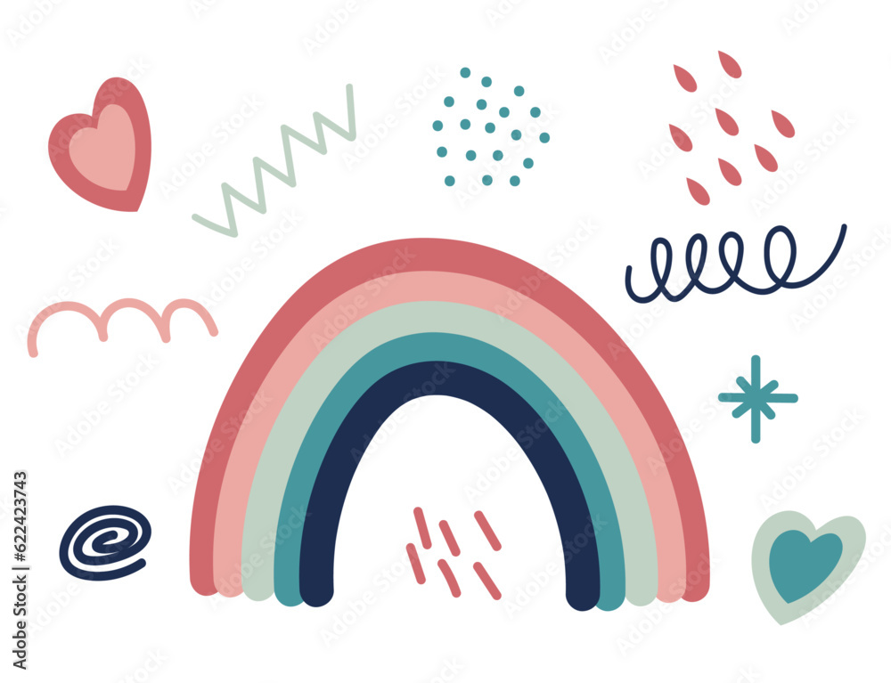 Doodle. A set of abstract elements for patterns, prints, backgrounds and decoration. Doodle. A set of abstract elements for patterns, prints, backgrounds and decoration.