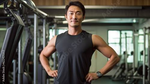 Japanese male personal trainer