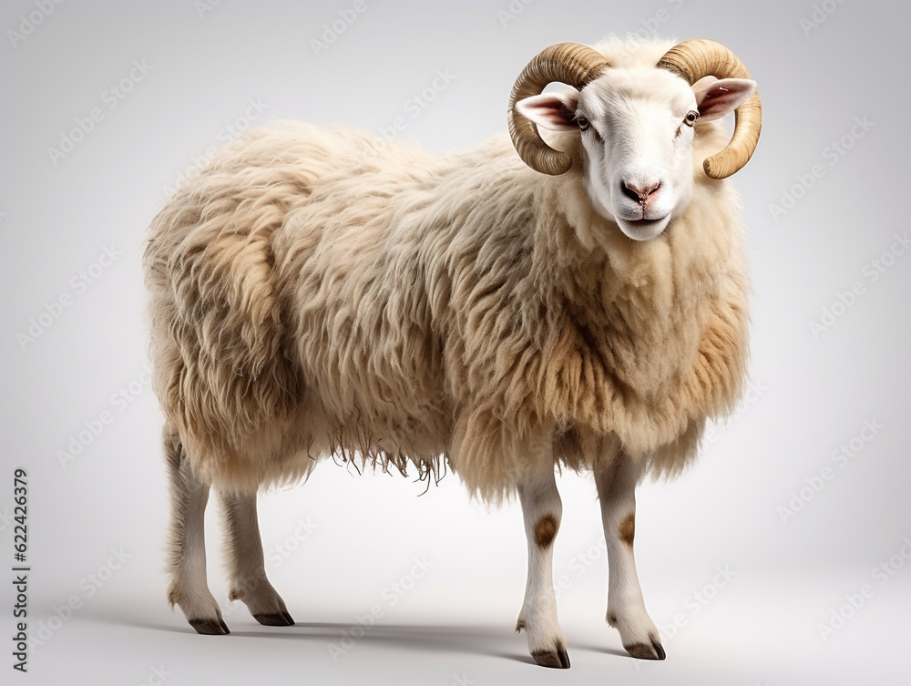 Fototapeta premium Ram on white background