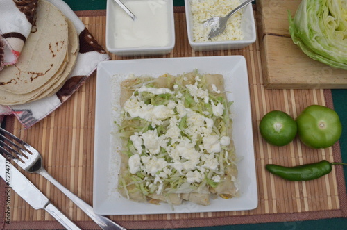 Colorful Homemade Traditional Mexican Quesadilla