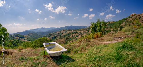 Mountain landscape in Grecee photo