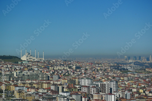  high angle view of Camlica Mosque in istanbul 