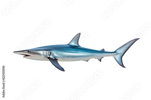  Thresher shark Alopias, Transparent background. generative AI © Tor Gilje