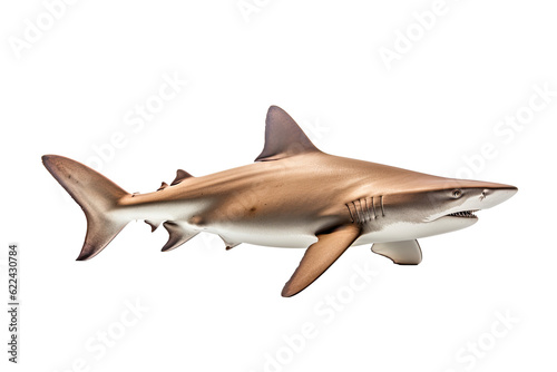  Whitetip shark Triaenodon obesus , Transparent background. generative AI