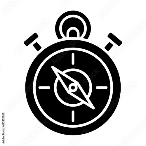 Free Download Compass Glyph Icon - GFXLoad