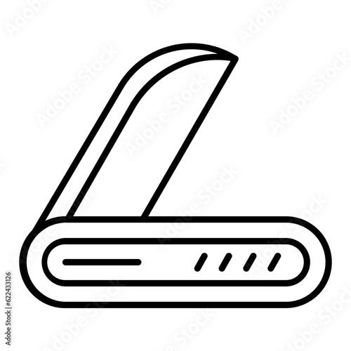 Swiss Army Knife Thin Line Icon