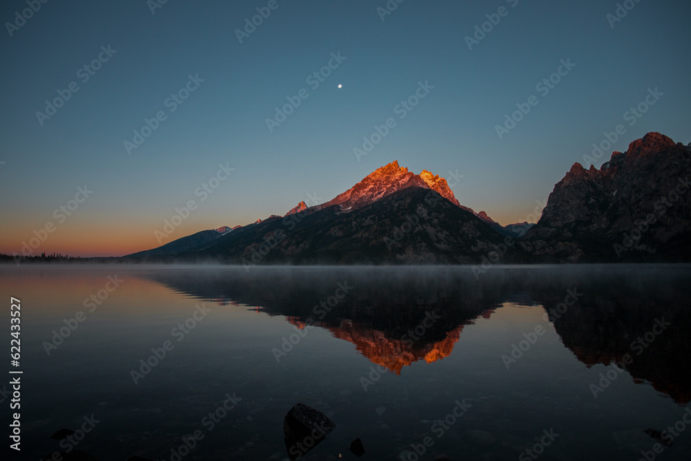 Jenny Lake sunrise, Grand Teton National Park, Wyoming